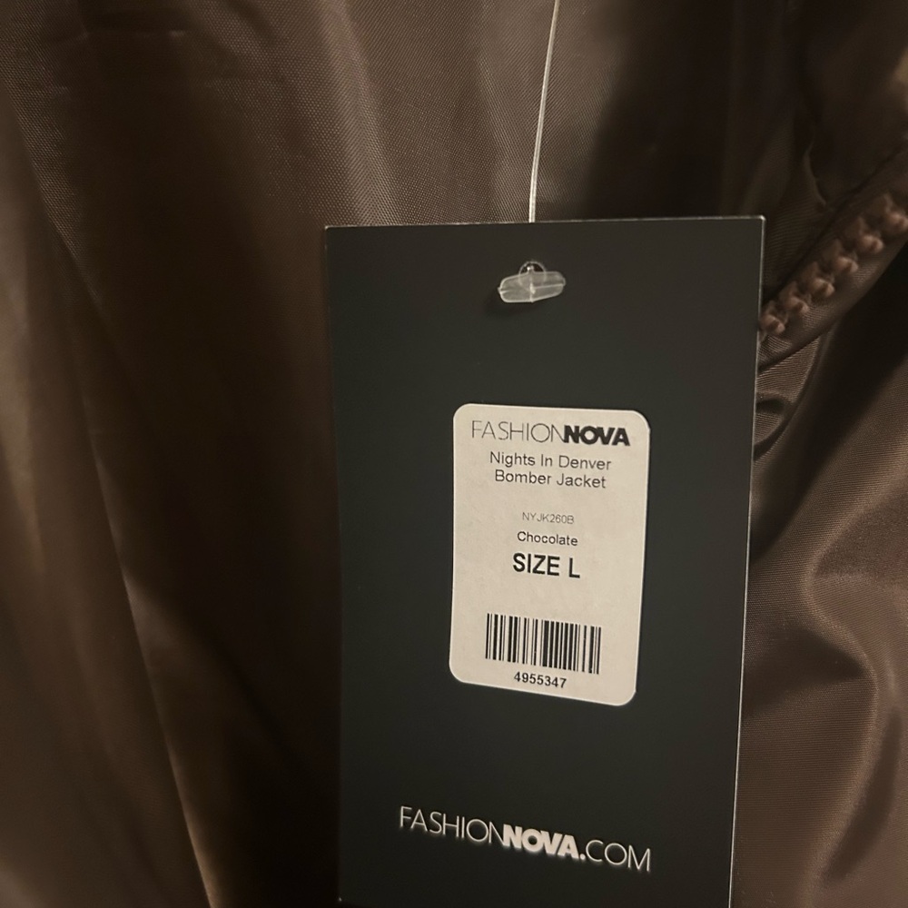 Women’s Chocolate Brown Bomber Puffer Jacket NEW WITH TAGS - Picture 14 of 16
